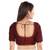 Salwar Studio Women's Dark Maroon Art Silk Readymade Saree Blouse