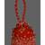 Ada Hand Embroidered Red Georgette Lucknow Chikankari Potli With Pearl Work-A614414