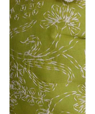 Ada Hand Embroidered Parrot Green Cotton Lucknow Chikankari Potli- A606512 2