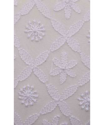Ada Hand Embroidered White Pure Georgette Lucknow Chikankari Clutch- A548998 4