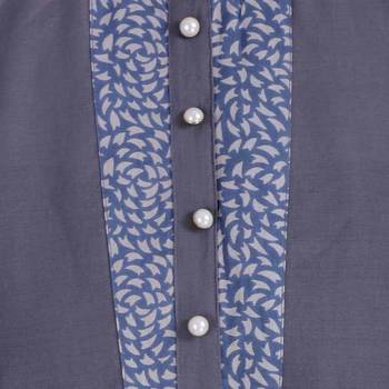 Grey printed cotton cotton-kurtis 4