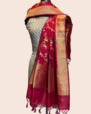 Pure Kataan Silk Tilfi Banarasi Dupatta 1