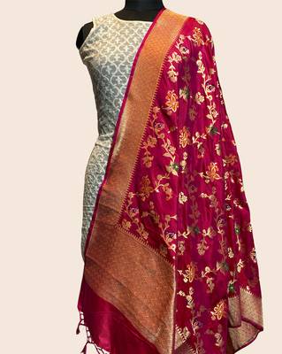 Pure Kataan Silk Tilfi Banarasi Dupatta 2