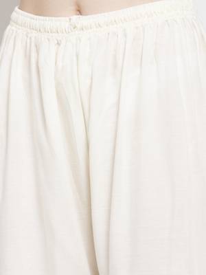 Off-white printed rayon palazzo-pants 5
