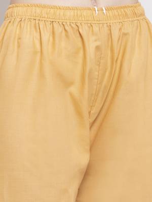 Beige plain rayon palazzo-pants 5