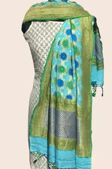 Pure Chiffon silk khaddi banarasi dupatta