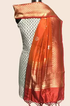 Pure kataan silk kadhuwa banarasi dupatta