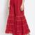 Red plain rayon palazzo-pants