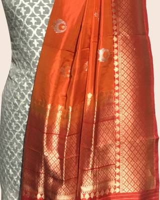 Pure kataan silk kadhuwa banarasi dupatta 3