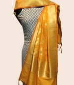 Semi kataan silk banarasi dupatta