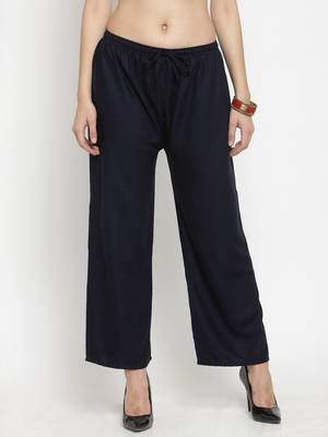 Multicolor plain rayon palazzo-pants 2