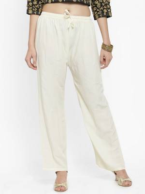 Multicolor plain rayon palazzo-pants 3