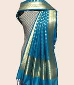 Semi kataan silk banarasi dupatta