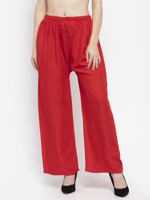 Multicolor plain rayon palazzo-pants 2