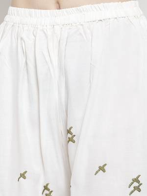 Off-white printed rayon palazzo-pants 5