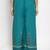 Turquoise printed rayon palazzo-pants