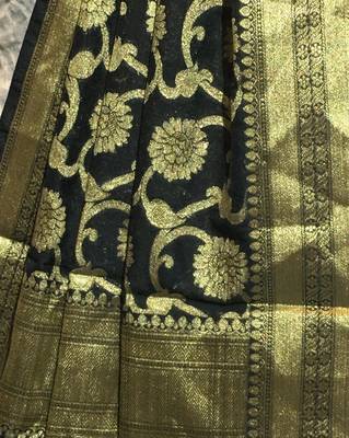Semi kataan silk banarasi dupatta 3