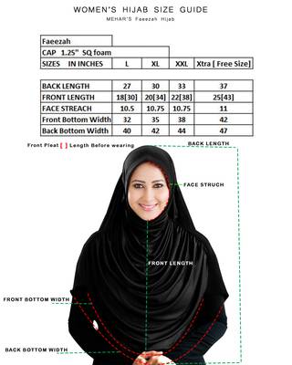 Mehar Hijab's Modest Women's Long Hijab iCRA Feel Good Fabric FAEEZAH HIJAB Formal Grey-Xl 4