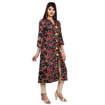 Multicolor printed cotton cotton-kurtis 2