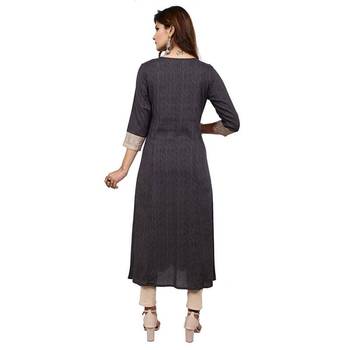 Light-multicolor printed cotton cotton-kurtis 4