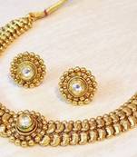 DELICATE ETHNIC KUNDAN NECKLACE SET