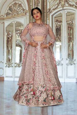 Pink Hand Work Silk Ethnic 3