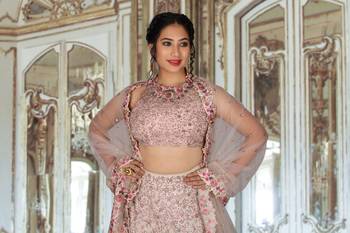 Pink Hand Work Silk Ethnic 4