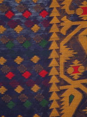 Blue Pure Cotton Hand Woven Bengal Handloom Saree 4