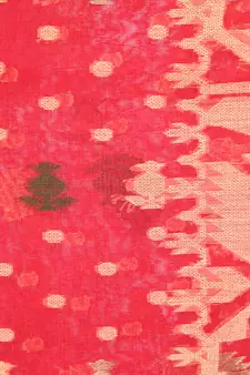 Red Hand Woven Pure Cotton Saree Without Blouse