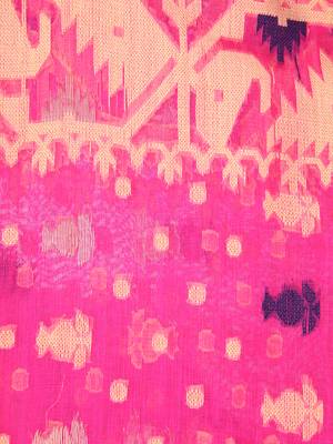 Pink Hand Woven Pure Cotton Saree Without Blouse 4