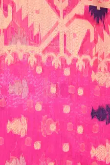 Pink Hand Woven Pure Cotton Saree Without Blouse