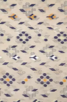 Beige Hand Woven Pure Cotton Saree Without Blouse