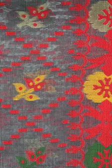 Grey Hand Woven Pure Cotton Saree Without Blouse