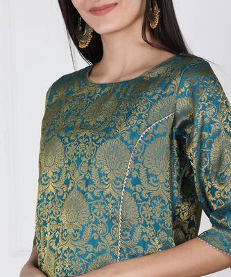 SWAGG INDIA Women Wear Banarsi Brocade with Pent and Duppata set 3
