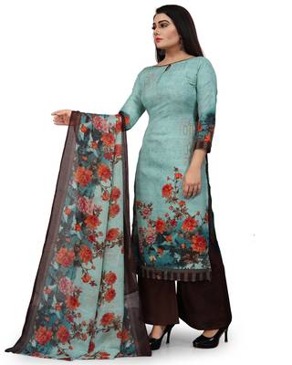 Light-green printed cotton salwar 4