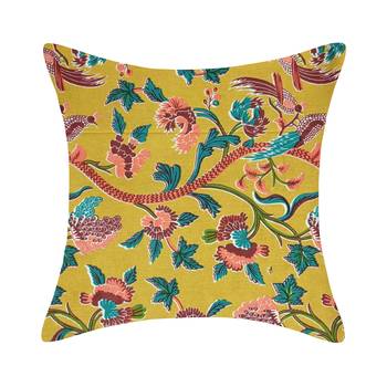 TEXSTYLERS Pure Cotton 140 TC ASSORTED Reversible Jaipuri Print Cushion Cover(Pack of 3) 4