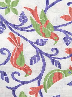 Off white hand woven silk saree with blouse 4