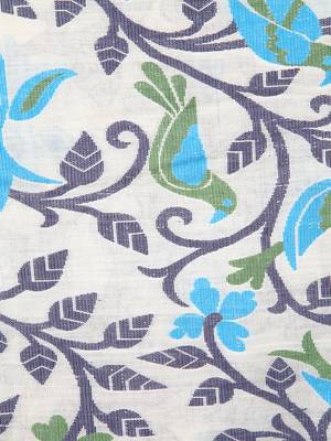 Off white hand woven silk saree with blouse 4