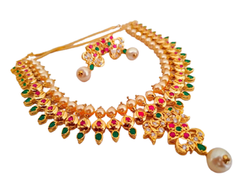 Multicolor south-indian-jewellery 1