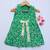 Green printed cotton kids-frocks