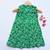Green printed cotton kids-frocks