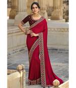 red silkbollywood sarees