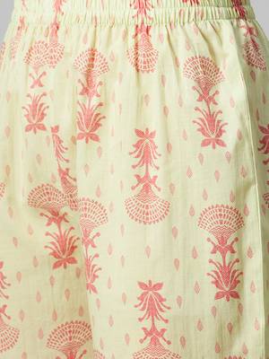 Cream printed cotton cotton-kurtis 5