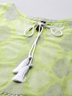 Green printed cotton cotton-kurtis 4