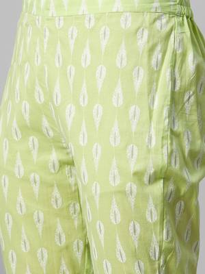 Green printed cotton cotton-kurtis 5