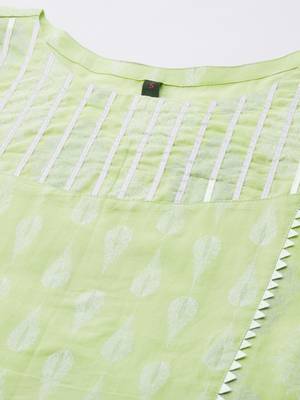 Green printed cotton cotton-kurtis 4