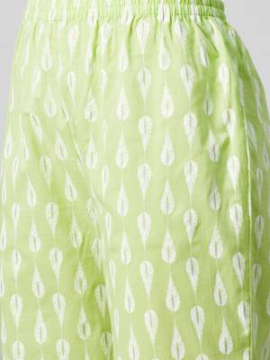 Green printed cotton cotton-kurtis 5