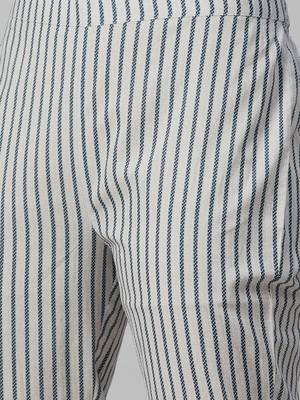 Navy-blue printed cotton cotton-kurtis 5