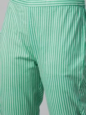 Green printed cotton cotton-kurtis 5