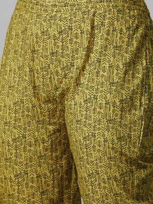 Brown printed cotton cotton-kurtis 5